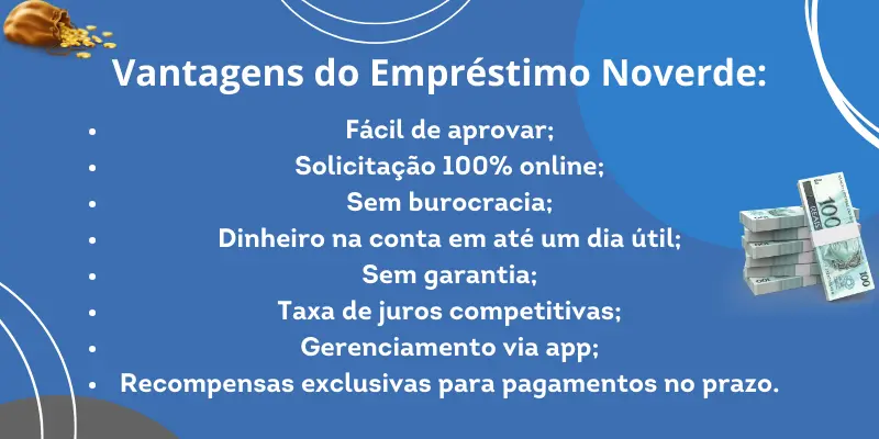 Vantagens do empréstimo Noverde